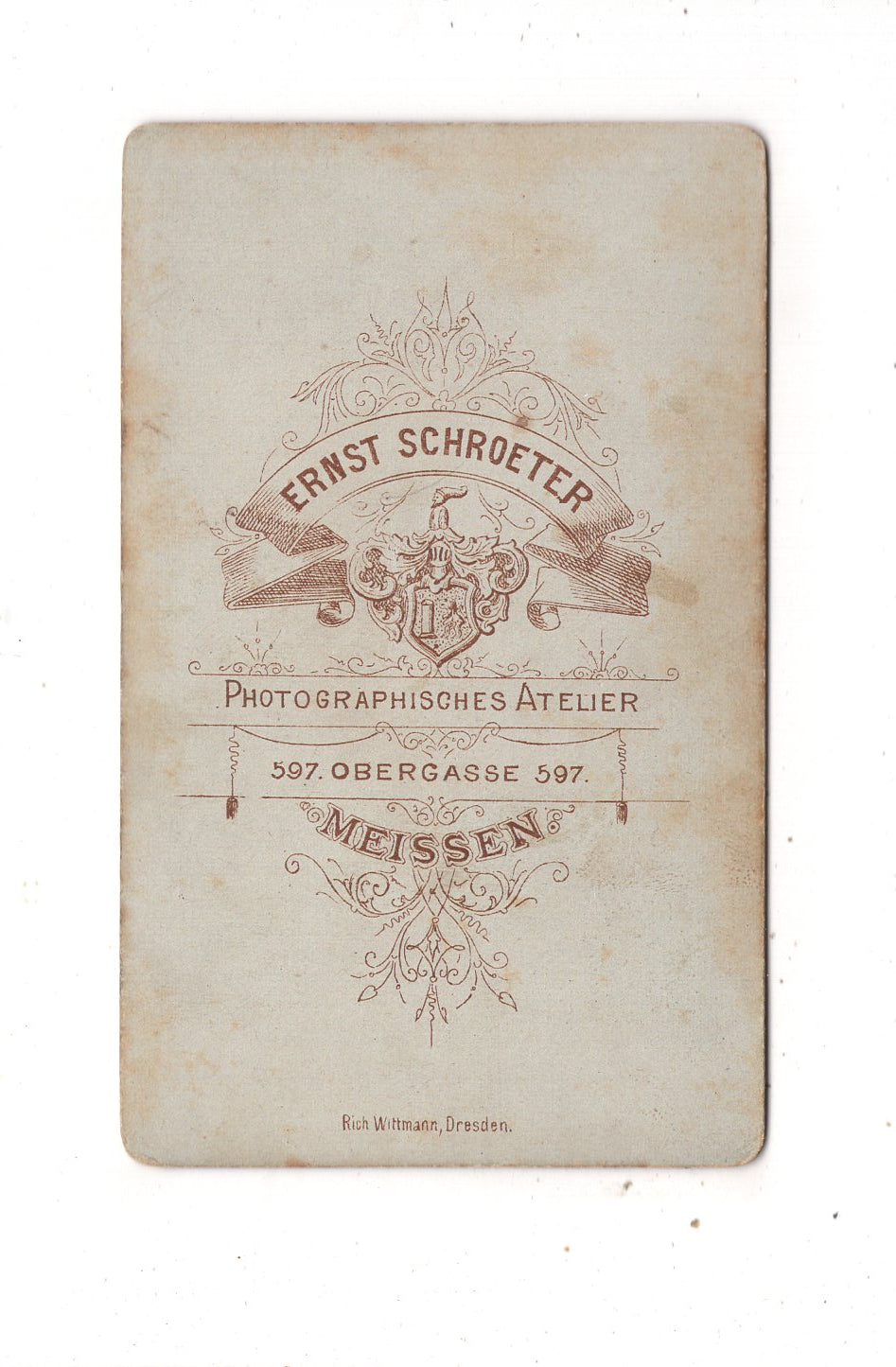 Fotografie Feine Dame - Meißen 1870er