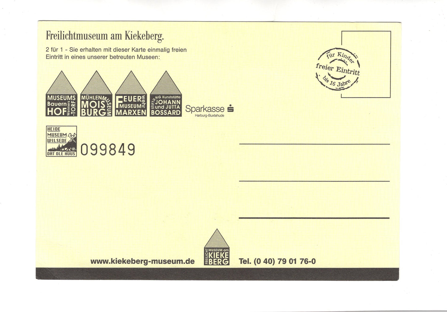 Ansichtskarte Freilichtmuseum Kiekeberg / Kinder mit Huhn / Salzhausen