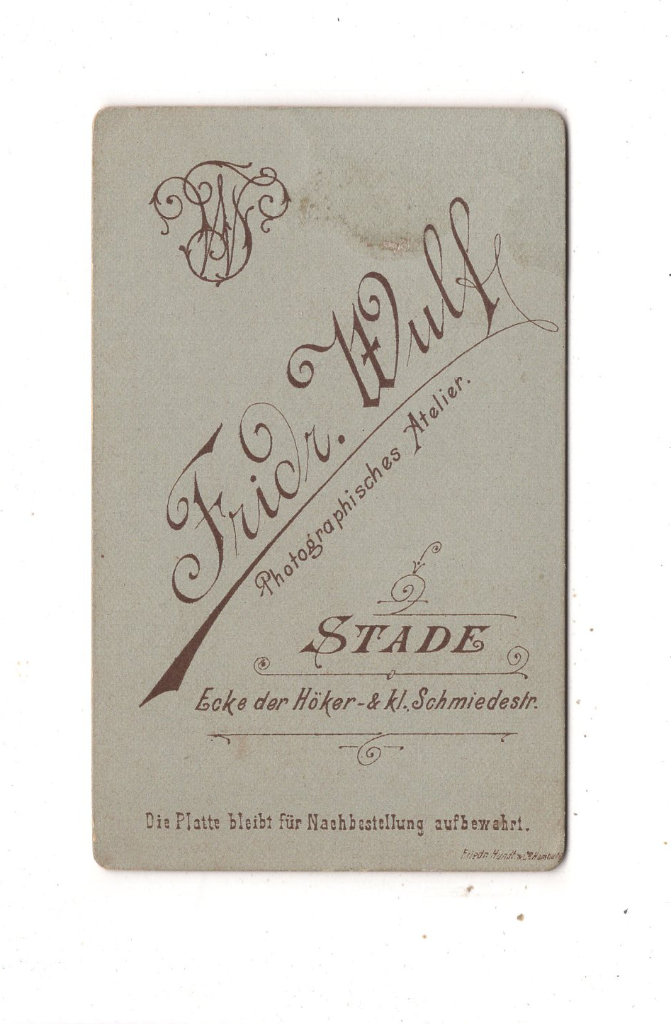 Fotografie Damenportrait - Stade 1880er