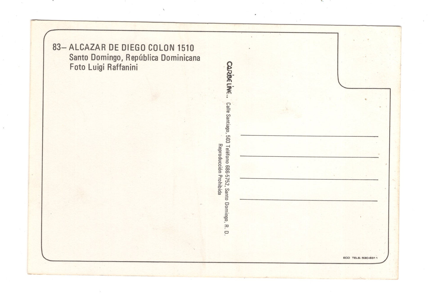 Ansichtskarte Alcazar de Diego Colon / Santo Domingo / Dominikanische Republik