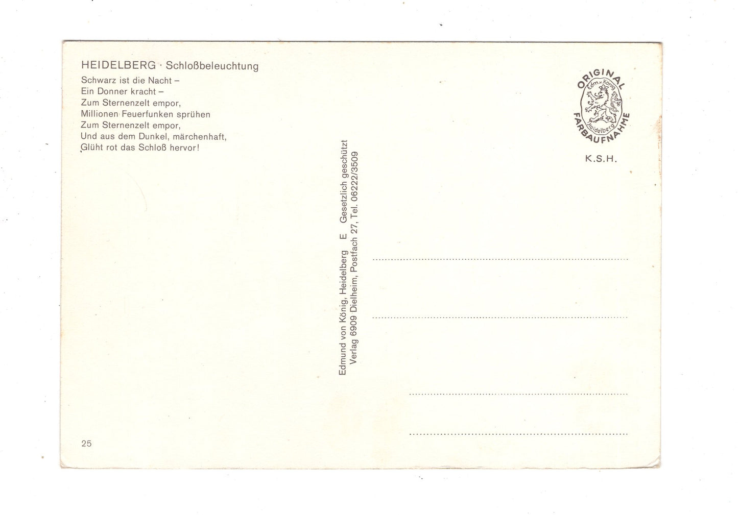 Ansichtskarte Heidelberg / Schlossbeleuchtung / M1-52