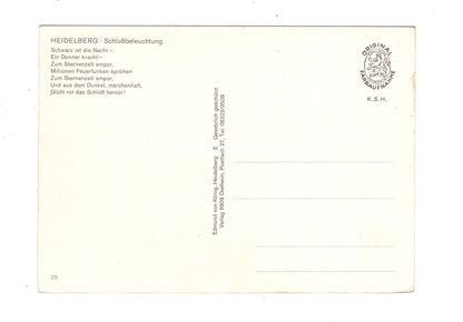 Ansichtskarte Heidelberg / Schlossbeleuchtung / M1-52