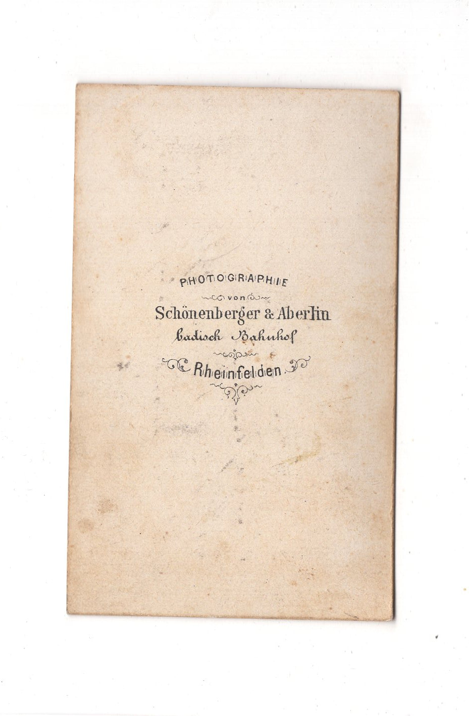 Fotografie Damenportrait - Rheinfelden 1860er / CDV C1-09