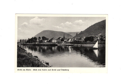 Ansichtskarte Brohl am Rhein / Blick vom Hafen