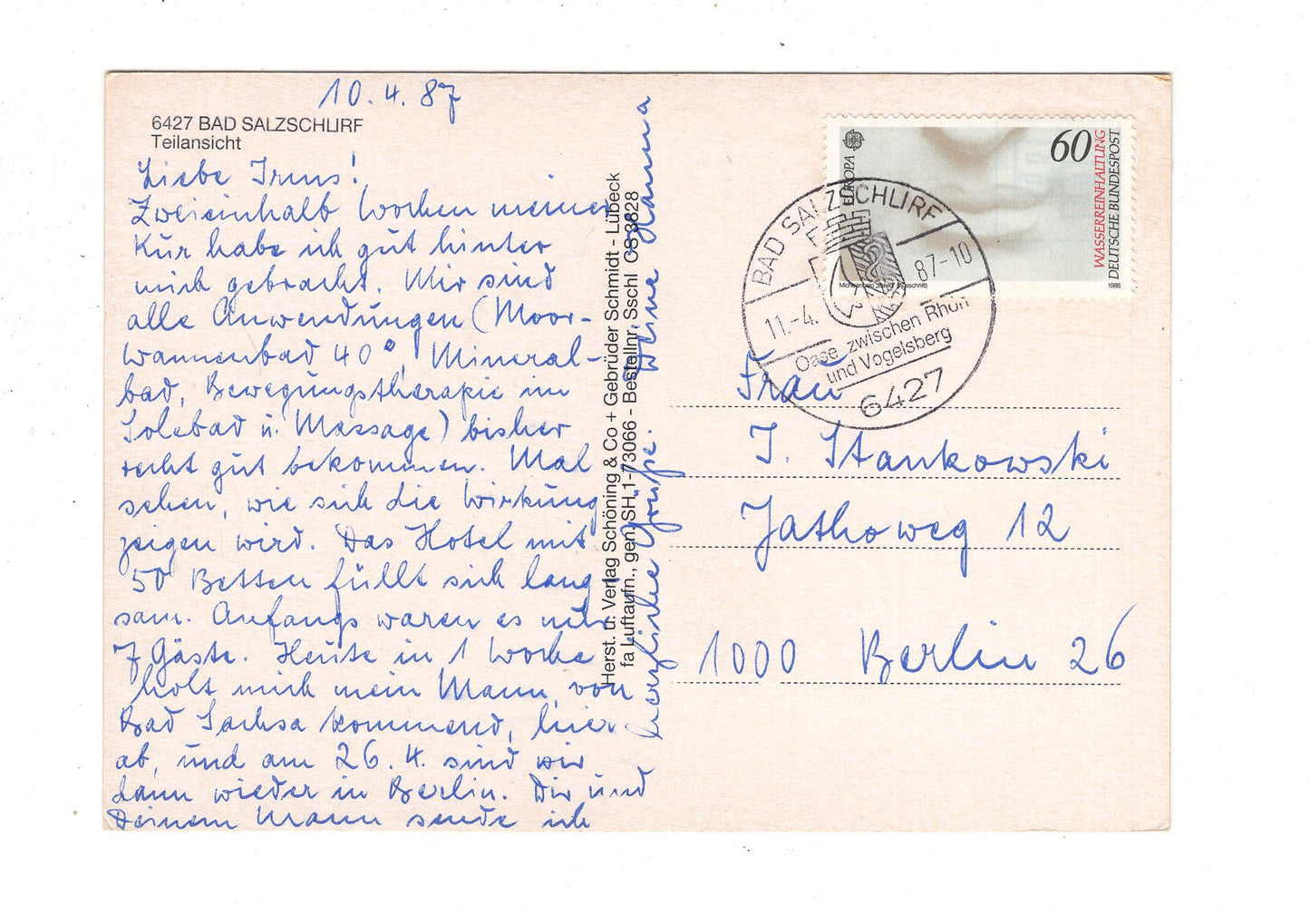 Ansichtskarte Bad Salzschlirf / J1-55