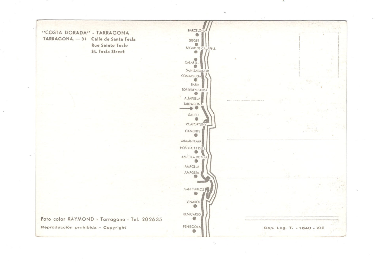 Ansichtskarte Tarragona / Costa Dorada / Spanien