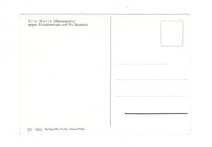 Ansichtskarte Sils-Maria / Oberengadin / Schweiz