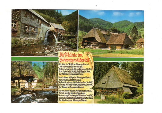 Ansichtskarte Die Mühle im Schwarzwäldertal / G1-64