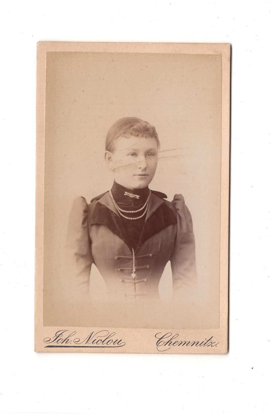 Fotografie Damenportrait - Chemnitz 1880er / CDV C1-09