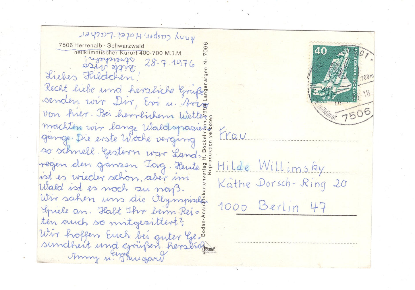 Ansichtskarte Bad Herrenalb / Schwarzwald / K1-47