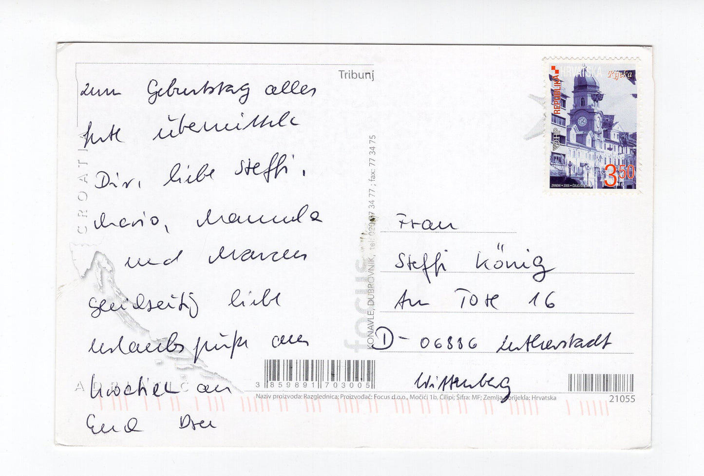 Ansichtskarte Tribunj / Kroatien