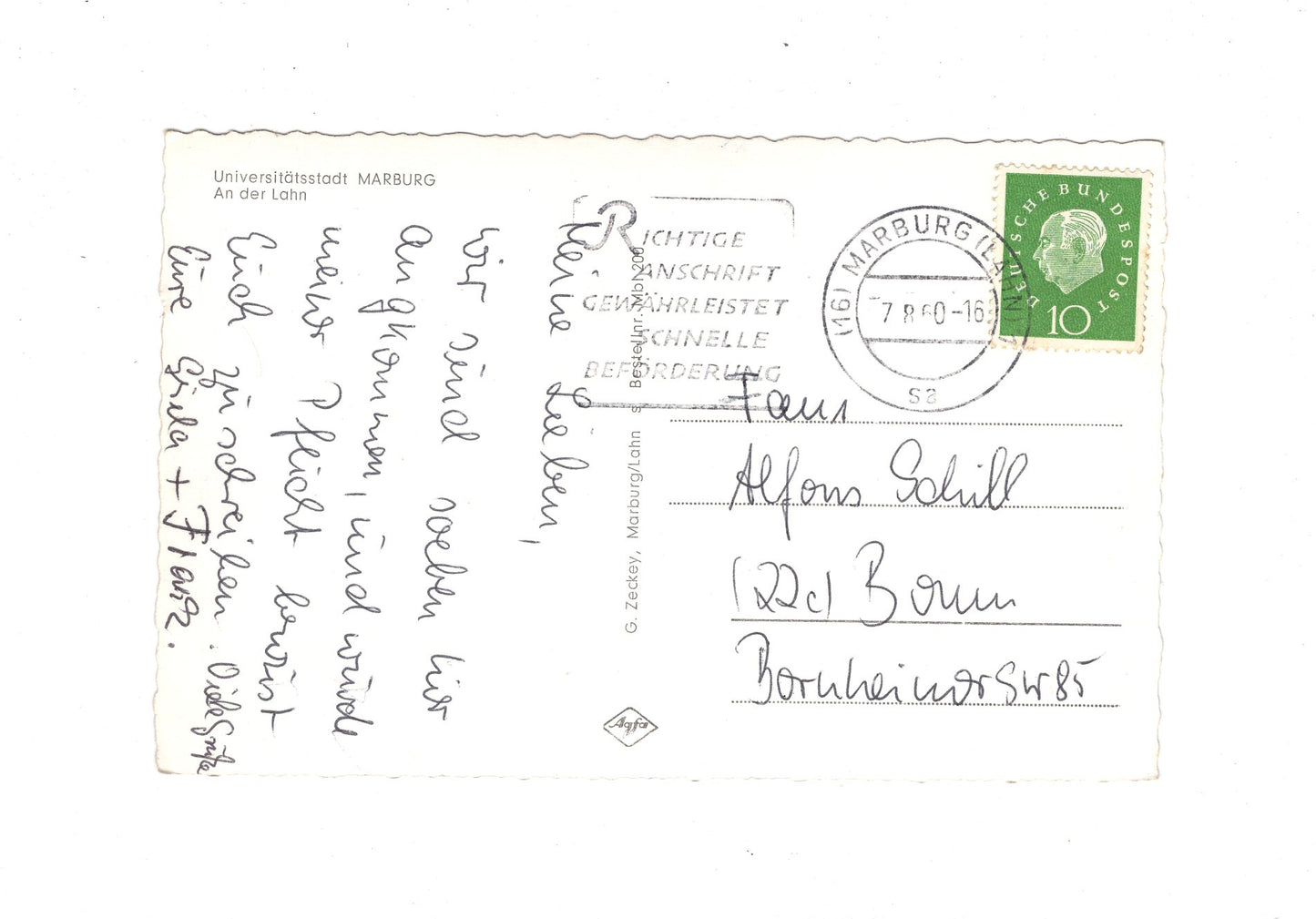 Ansichtskarte Marburg an der Lahn / I1-59