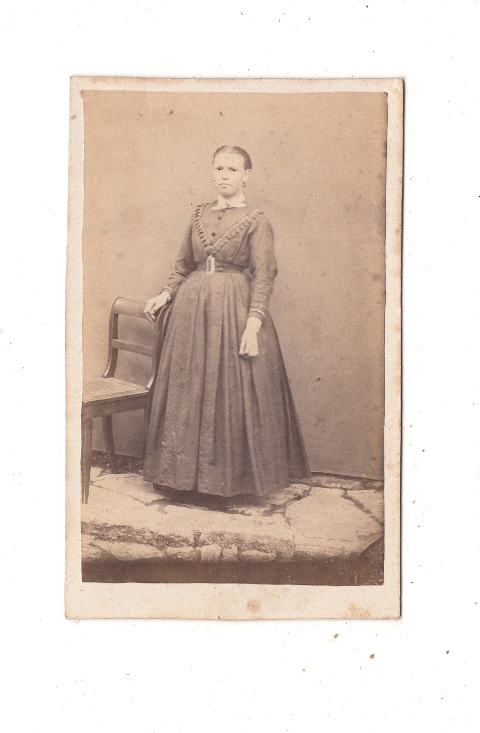 Fotografie Feine Dame - unbekannter Ort 1860er