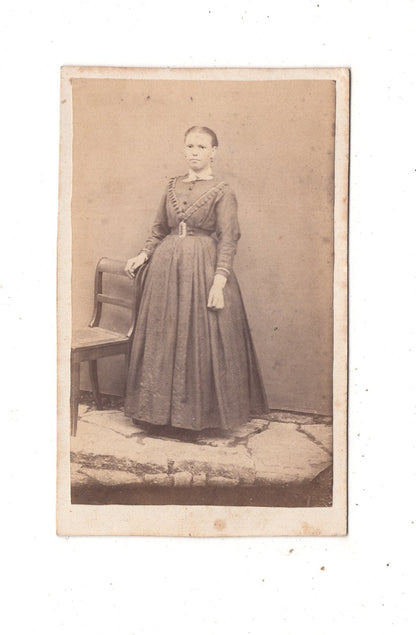 Fotografie Feine Dame - unbekannter Ort 1860er