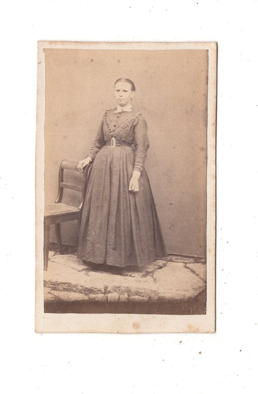 Fotografie Feine Dame - unbekannter Ort 1860er