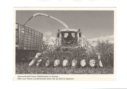 Ansichtskarte Freilichtmuseum Kiekeberg / Maishäcksler im Einsatz
