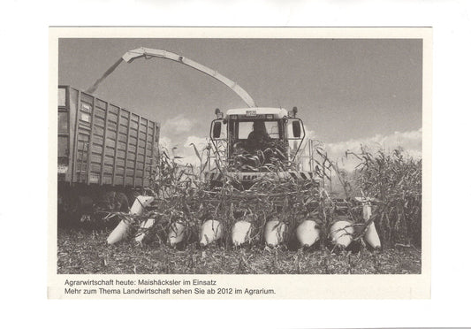Ansichtskarte Freilichtmuseum Kiekeberg / Maishäcksler im Einsatz