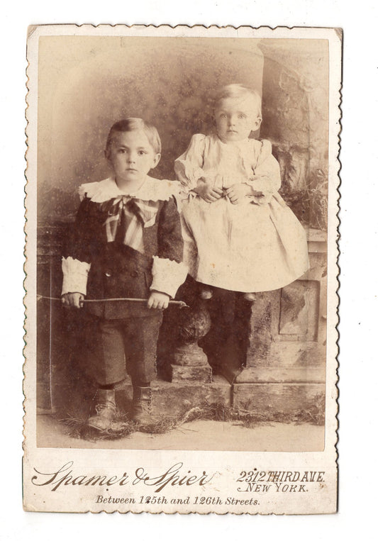 Fotografie Niedliche kleine Kinder - New York / USA 1880er / CAB U-31