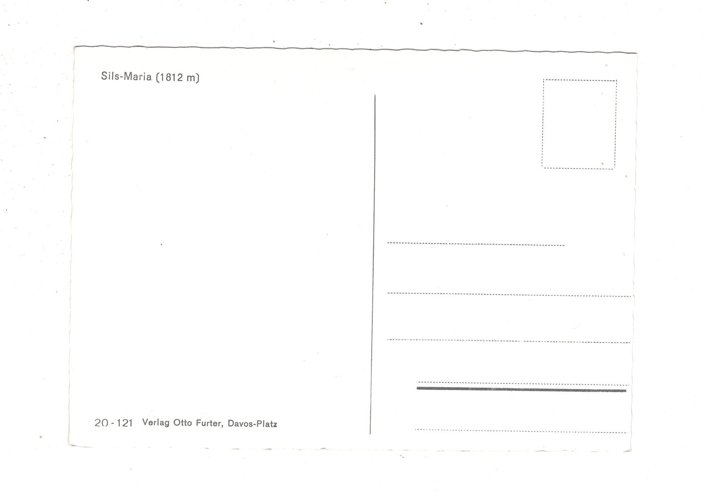 Ansichtskarte Sils-Maria / Oberengadin / Schweiz