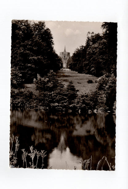 Ansichtskarte Kassel-Wilhelmshöhe / Schlossteich mit Herkules