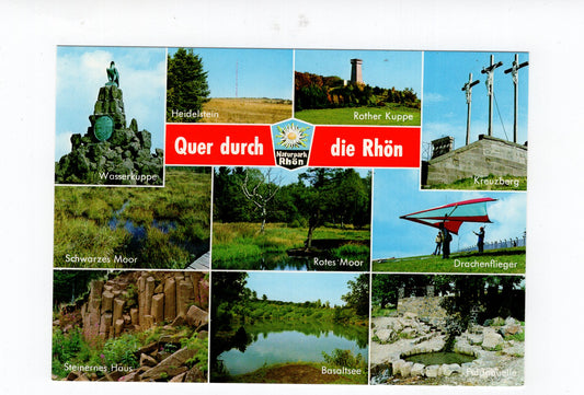 Ansichtskarte Quer durch die Rhön / Wasserkuppe / Rotes Moor +++