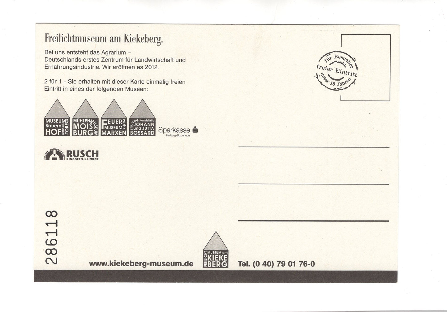 Ansichtskarte Freilichtmuseum Kiekeberg / Maishäcksler im Einsatz