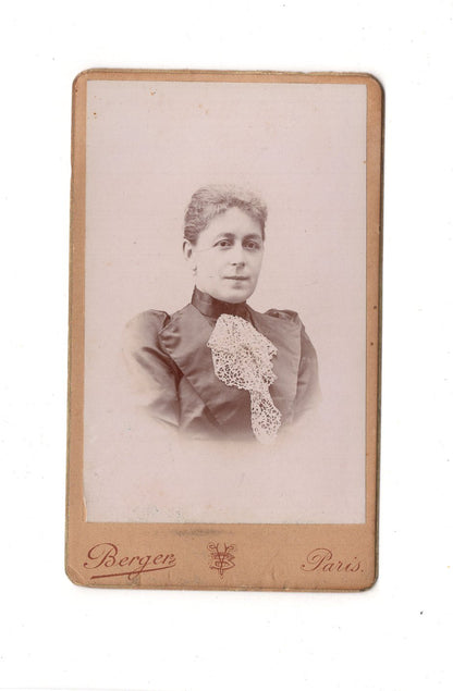 Fotografie Damenportrait - Paris 1890er / CDV C1-09