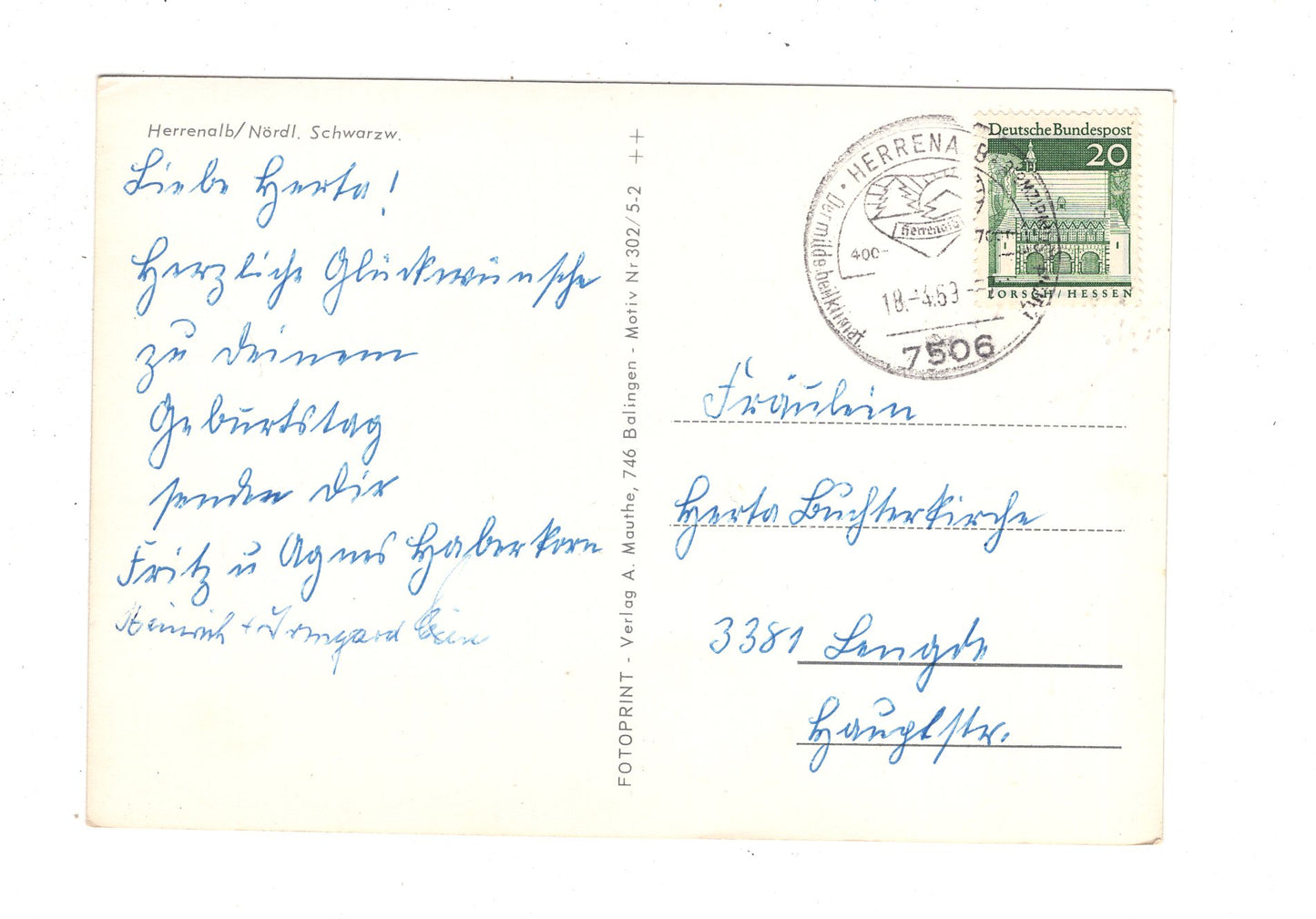 Ansichtskarte Bad Herrenalb / Nördlicher Schwarzwald / K1-47