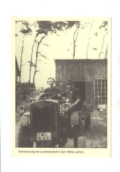 Ansichtskarte Freilichtmuseum Kiekeberg / Technisierung der Landwirtschaft 1950er