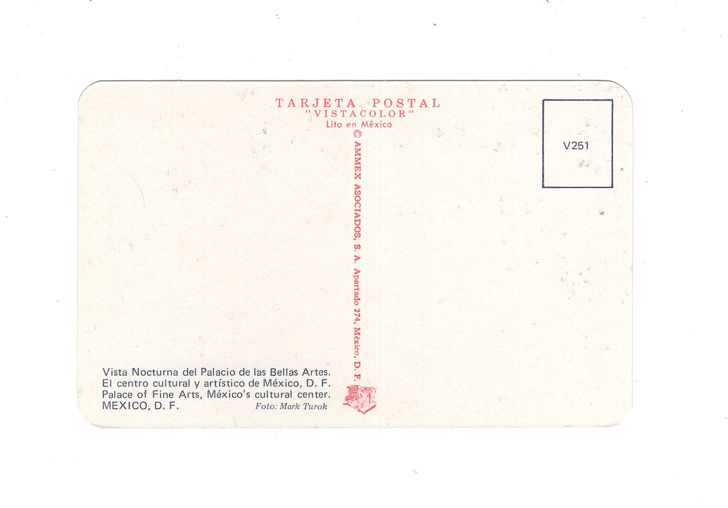 Ansichtskarte Mexico City / Palacio de las Bellas Artes / Mexiko