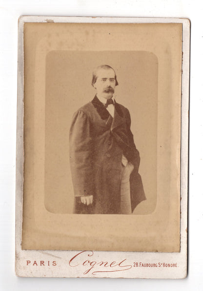Fotografie Feiner Herr - Paris 1870er / CAB W-33