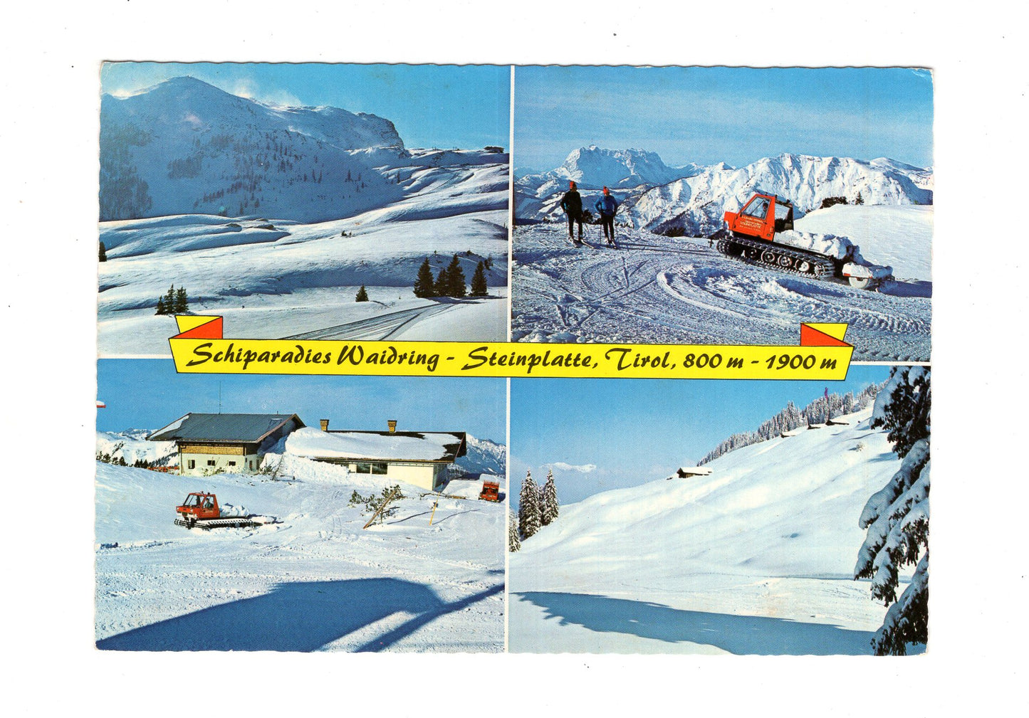 Ansichtskarte Skiparadies Waidring-Steinplatte / Tirol / Österreich