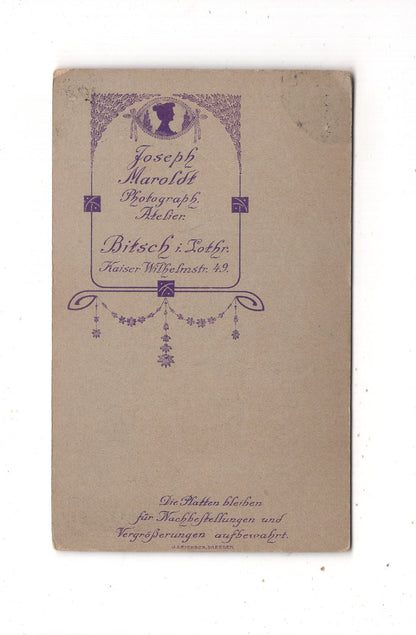 Fotografie Niedliche kleine Kinder - Bitsch in Lothringen 1900er