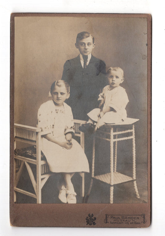 Fotografie Niedliche kleine Kinder - Bad Muskau 1910er / CAB U-31