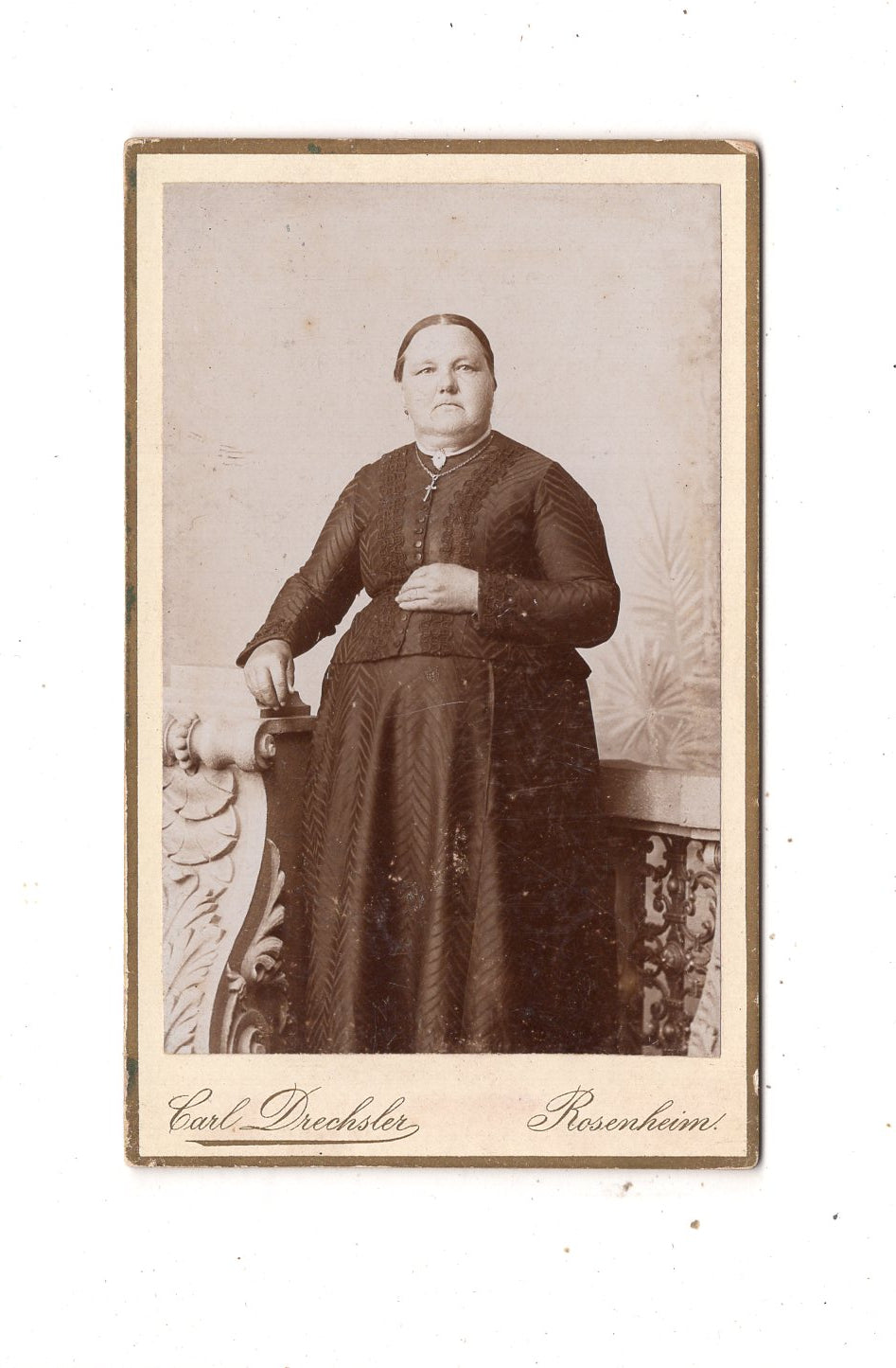 Fotografie Feine Dame - Rosenheim 1890er