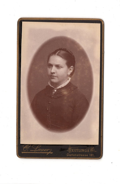 Fotografie Damenportrait - Reutlingen 1880er / CDV C1-10