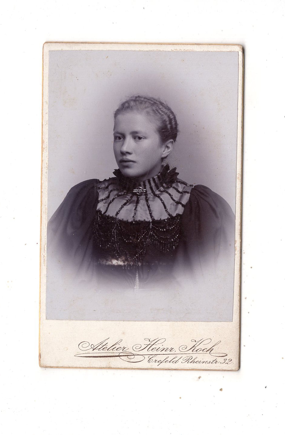 Fotografie Damenportrait - Krefeld 1890er