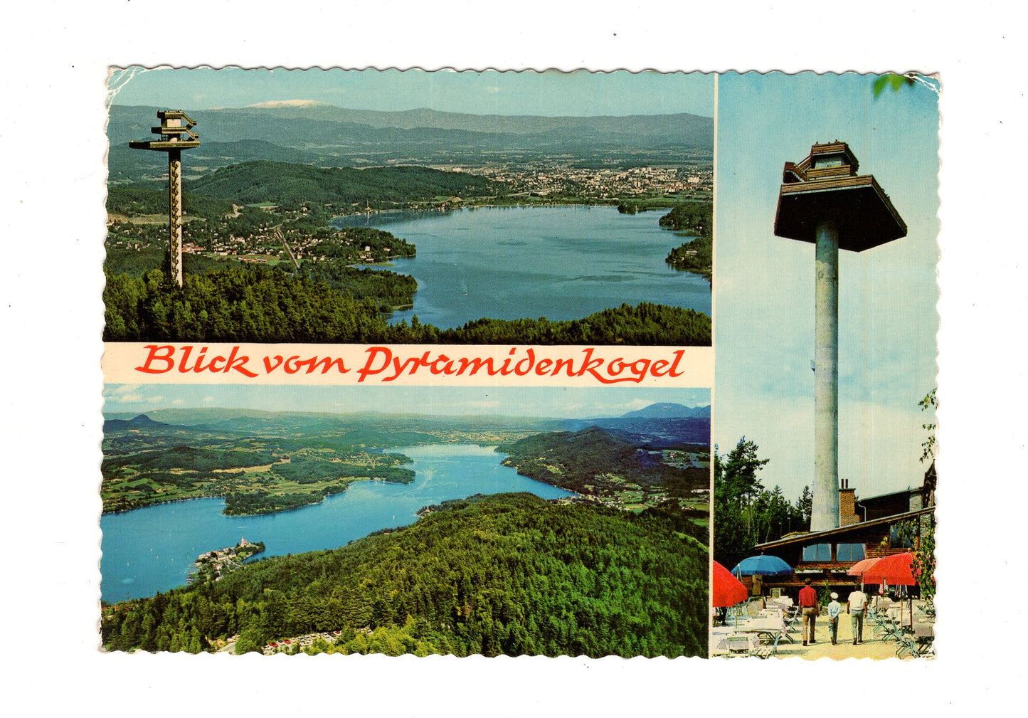Ansichtskarte Wörthersee / Blick vom Pyramidenkogel / Kärnten / Österreich