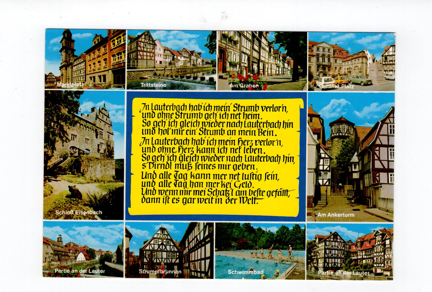 Ansichtskarte Lauterbach / Oberhessen / Schloss Eisenbach +++