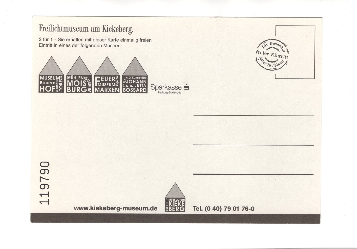 Ansichtskarte Freilichtmuseum Kiekeberg / Kinder mit Dreirad / Salzhausen