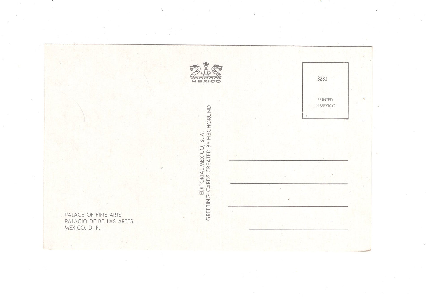 Ansichtskarte Mexico City / Palacio de las Bellas Artes / Mexiko