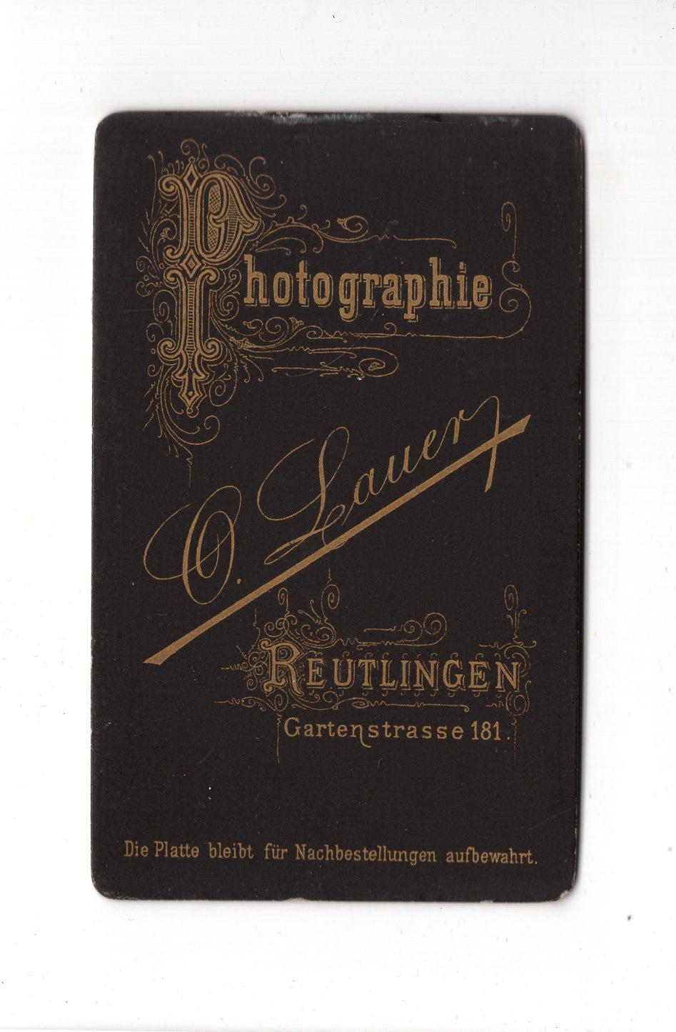 Fotografie Damenportrait - Reutlingen 1880er / CDV C1-10
