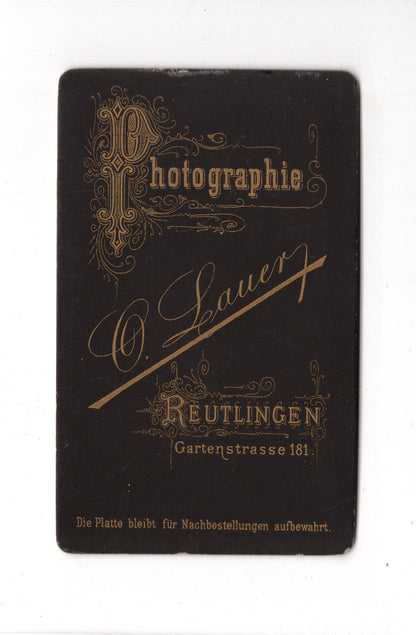 Fotografie Damenportrait - Reutlingen 1880er / CDV C1-10