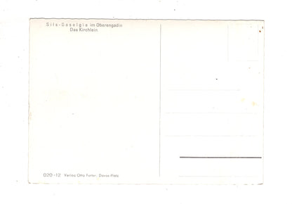 Ansichtskarte Sils-Baselgia / Kirchlein / Oberengadin / Schweiz