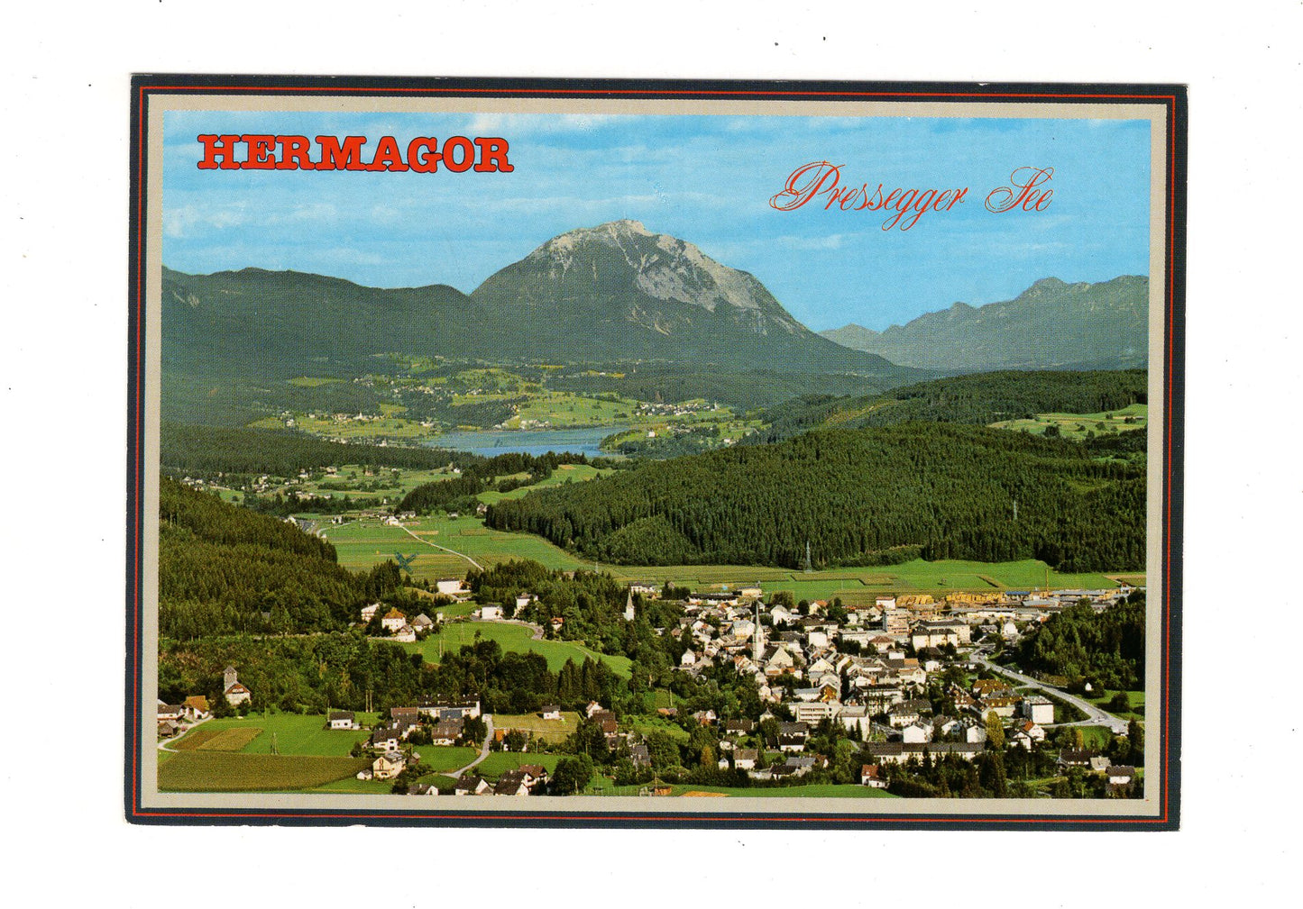 Ansichtskarte Hermagor mit Pressegger See / Kärnten / Österreich