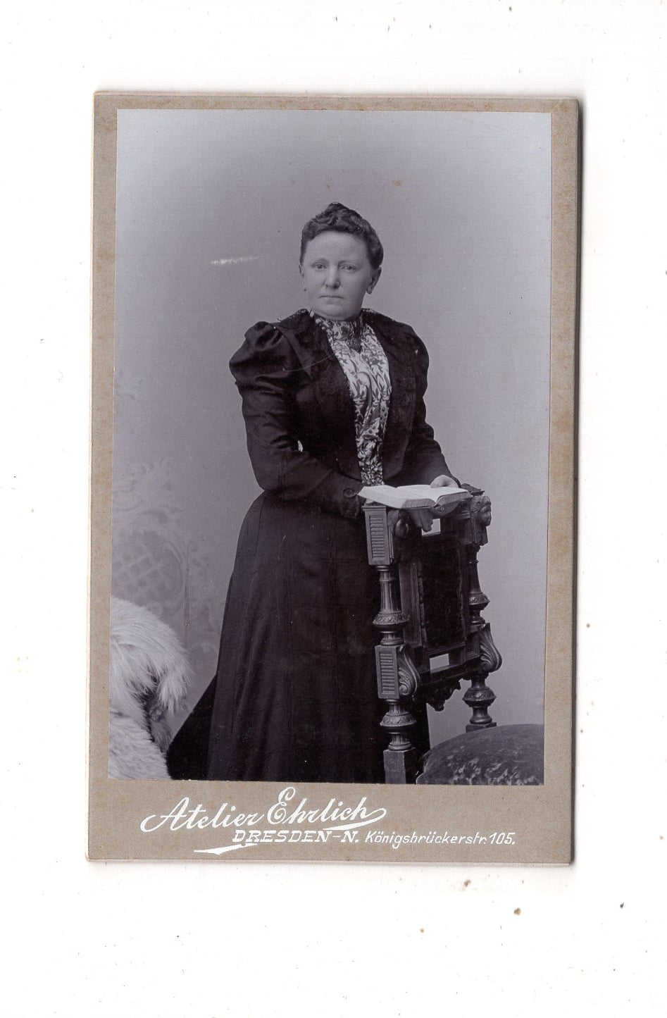 Fotografie Feine Dame - Dresden um 1900