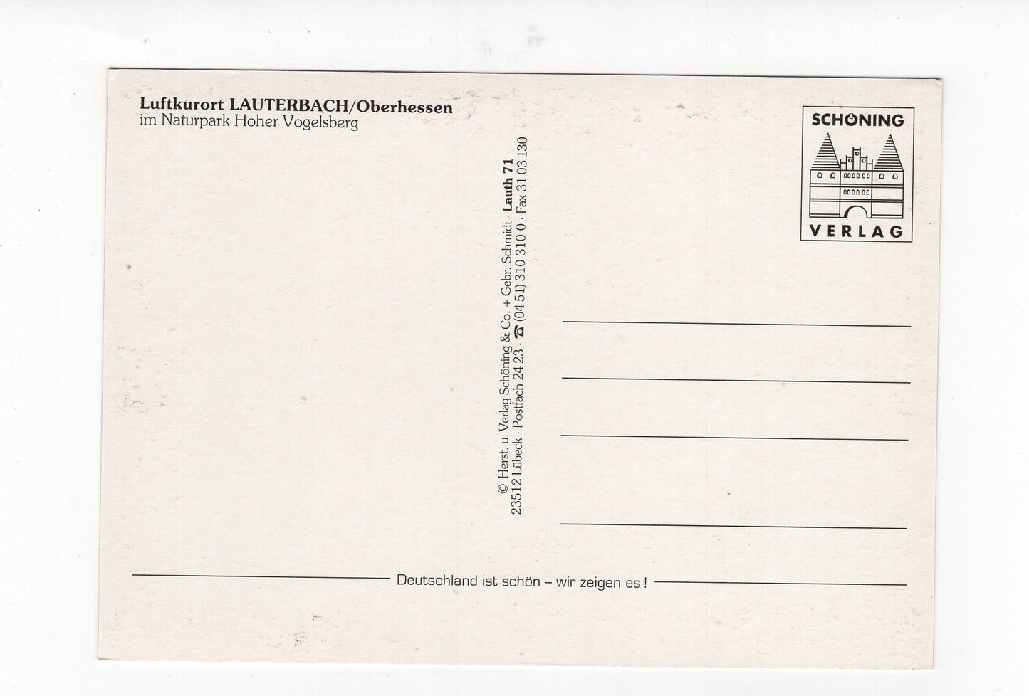 Ansichtskarte Lauterbach / Oberhessen / Schloss Eisenbach +++