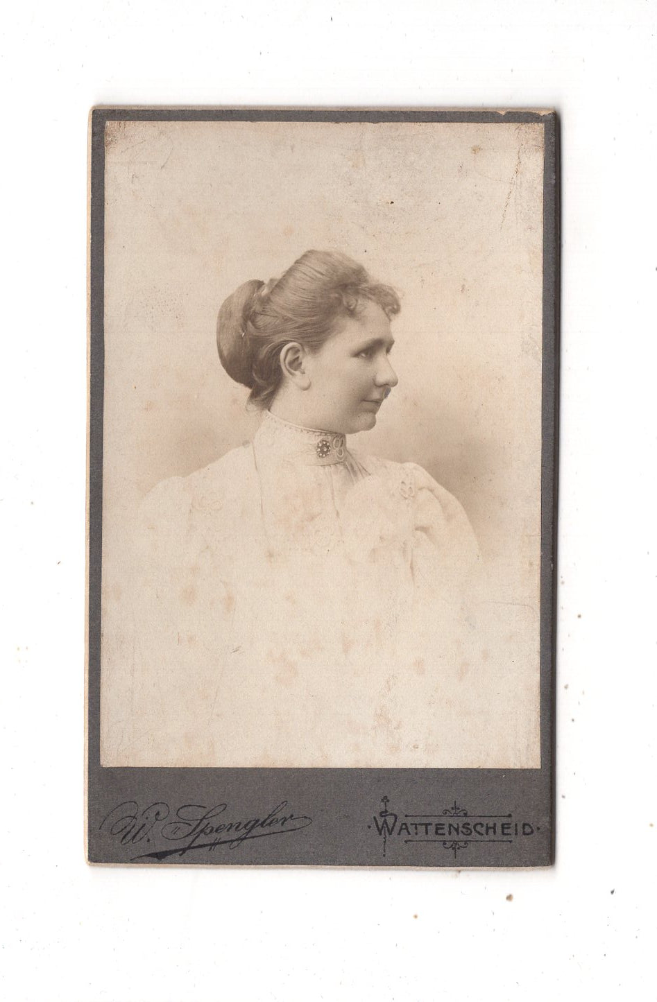 Fotografie Damenportrait - Wattenscheid um 1900