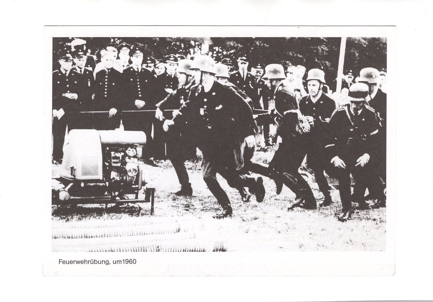 Ansichtskarte Freilichtmuseum Kiekeberg / Feuerwehrübung um 1960