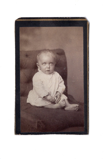 Fotografie Schönes Kinderbild / Baby - Pribram Příbram 1880er